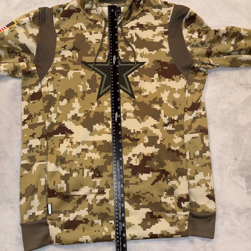 Nike Dallas Cowboys Salute to Service Digital Camo Hoodie Mens‎ Medium NFL Star